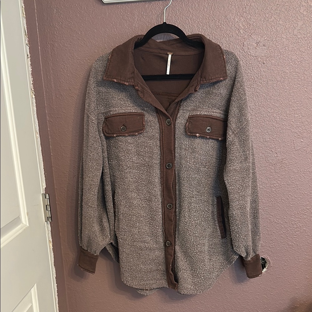 Free People Two-Tone Jacket